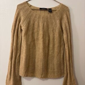 Express Camel Crew Neck Sweater
